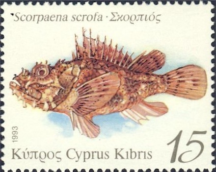 Scorpion Fish - Scorpaena Scrofa Stamp